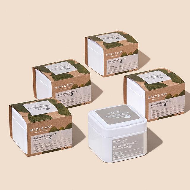 Set de 30 masques Niacinamide et Vitamine C tissus - MARY&MAY