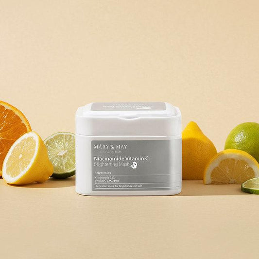 Set de 30 masques Niacinamide et Vitamine C tissus - MARY&MAY