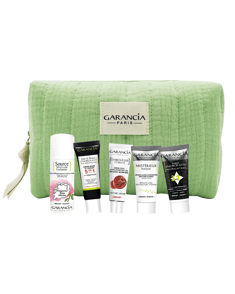 Coffret Mes essentiels beauté 5pcs + trousse - GARANCIA PARIS