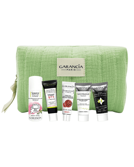 Coffret Mes essentiels beauté 5pcs + trousse - GARANCIA PARIS