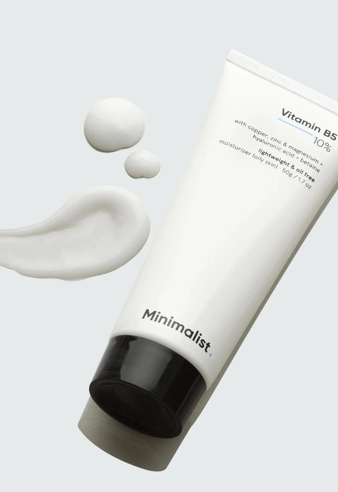 Crème hydratante Vitamine B5 10% - MINIMALIST